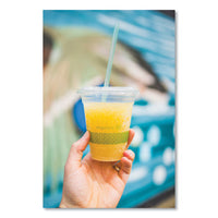 96-series Cold Cup, 12 Oz, Clear/green, 1,000/carton