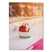 Soup Containers, 6 Oz, 3.5" Diameter X 1.7"h, Green/white, Paper, 1,000/carton