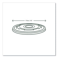115-series Flat Hot Lids, For Use With 115-series Soup Containers, White, Plastic, 500/carton