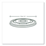 115-series Flat Hot Lids, For Use With 115-series Soup Containers, White, Plastic, 500/carton