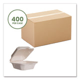 Nourish Molded Fiber Takeout Containers, Compostable, 5.9 X 5.9 X 2.9, White, Sugarcane, 400/carton