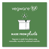 White Molded Fiber Clamshell Containers, 3-compartment, 9 X 18 X 2, White, Sugarcane, 200/carton