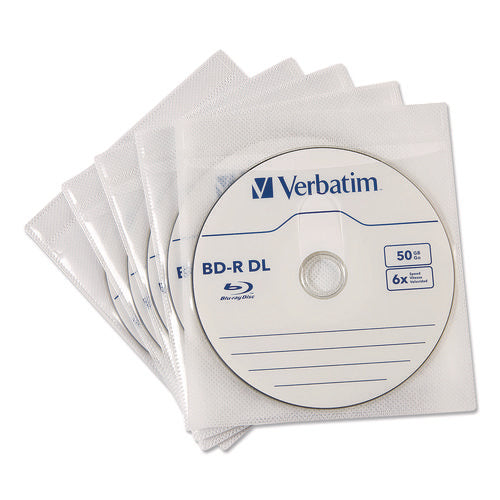 Cd/dvd Sleeves, White, 50/pack