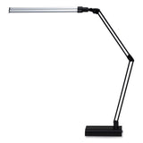 Led Ultra Slim Lamp With Swing Arm, 21.5" High, Black/silver, Ships In 4-6 Business Days