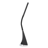 Lrd Task Lamp With Digital Display, Gooseneck, 16" High, Black, Ships In 4-6 Business Days