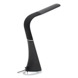 Lrd Task Lamp With Digital Display, Gooseneck, 16" High, Black, Ships In 4-6 Business Days