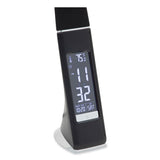 Lrd Task Lamp With Digital Display, Gooseneck, 16" High, Black, Ships In 4-6 Business Days