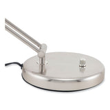 Halogen Lamp With 3-point Adjustable Arm, 15" High, Brushed Nickel, Ships In 4-6 Business Days