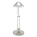 Halogen Lamp With 3-point Adjustable Arm, 15" High, Brushed Nickel, Ships In 4-6 Business Days