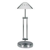 Halogen Lamp With 3-point Adjustable Arm, 15" High, Brushed Nickel, Ships In 4-6 Business Days