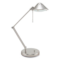 Halogen Lamp With 3-point Adjustable Arm, 15" High, Brushed Nickel, Ships In 4-6 Business Days