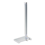 Led Desk Lamp With Dimmer, 2-point Adjustable Neck, 15" High, Silver, Ships In 4-6 Business Days