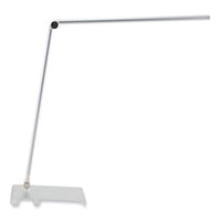 Led Desk Lamp With Dimmer, 2-point Adjustable Neck, 15" High, Silver, Ships In 4-6 Business Days