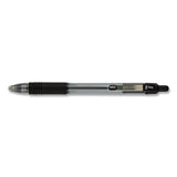 Z-grip Ballpoint Pen, Retractable, Medium, 1 Mm, Black Ink, Clear/black Barrel, 96/pack