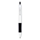 Sarasa Dry X1+ Retractable Gel Pen, Medium 0.7 Mm, Black Ink, White Barrel, 12/pack