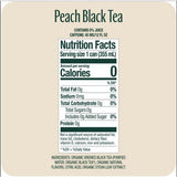 Zero Sugar Naturally Sweetened Black Tea, Peach, 12 Oz Can, 12/carton