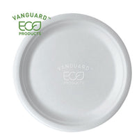 Vanguard Renewable And Compostable Sugarcane Plates, 10", White, 500-carton