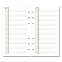 Lined Notes Pages, 6.75 X 3.75, White, 30-pack