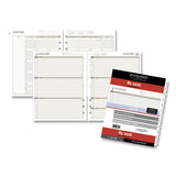 2-page-per-week Planner Refills, 8.5 X 5.5, White, 2021