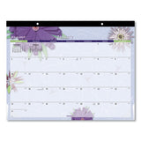 Paper Flowers Desk Pad, 22 X 17, 2021