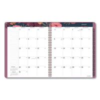 Dark Romance Weekly-monthly Planner, 11 X 8.5, Floral, 2021-2022