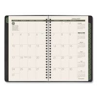 Recycled Weekly-monthly Appointment Book, 8.5 X 5.5, Black, 2021