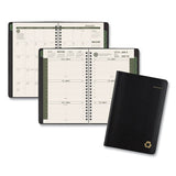 Recycled Weekly-monthly Appointment Book, 8.5 X 5.5, Black, 2021