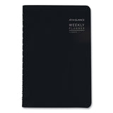 Contemporary Weekly-monthly Planner, Block, 8.5 X 5.5, Black Cover, 2021