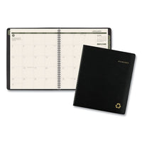 Recycled Monthly Planner, 8.75 X 7, Black, 2021