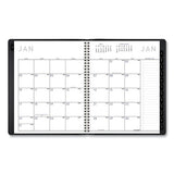 Contemporary Monthly Planner, 8.75 X 7, Black Cover, 2021