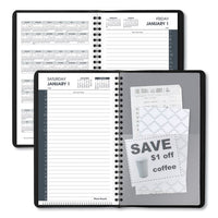 Daily Appointment Book With 30-minute Appointments, 8 X 5, White, 2021