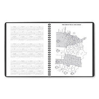 Monthly Planner, 11 X 9, Black, 2021-2022