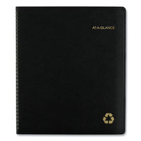 Recycled Monthly Planner, 11 X 9, Black, 2021