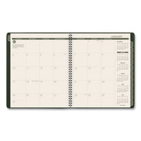 Recycled Monthly Planner, 11 X 9, Green, 2021-2022