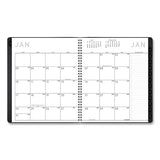 Contemporary Monthly Planner, Premium Paper, 11 X 9, Black Cover, 2021