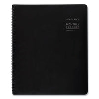 Contemporary Monthly Planner, Premium Paper, 11 X 9, Black Cover, 2021