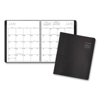 Contemporary Monthly Planner, Premium Paper, 11 X 9, Graphite Cover, 2021