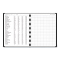 Contemporary Lite Weekly-monthly Planner, 8.75 X 7, Black, 2022