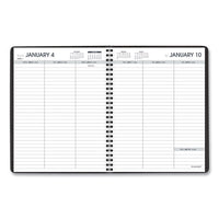 Weekly Planner Ruled For Open Scheduling, 8.75 X 6.75, Black, 2021