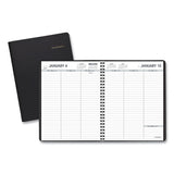 Weekly Planner Ruled For Open Scheduling, 8.75 X 6.75, Black, 2021