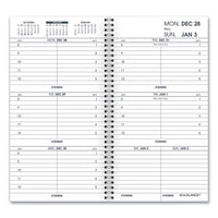 Weekly Appointment Book Refill Hourly Ruled, 6.25 X 3.25, 2021