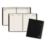 Recycled Weekly-monthly Classic Appointment Book, 11 X 8.25, Green, 2021