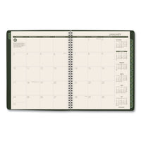 Recycled Weekly-monthly Classic Appointment Book, 11 X 8.25, Green, 2021