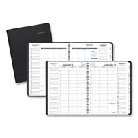 Triple View Weekly-monthly Appointment Book, 11 X 8.25, Black, 2021