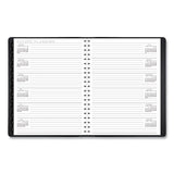 Contemporary Weekly-monthly Planner, Column, 11 X 8.25, Black Cover, 2021