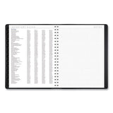 Contemporary Weekly-monthly Planner, Column, 11 X 8.25, Black Cover, 2021