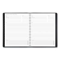 Contemporary Weekly-monthly Planner, Column, 11 X 8.25, Black Cover, 2021