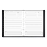 Contemporary Weekly-monthly Planner, Column, 11 X 8.25, Black Cover, 2021