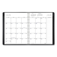 Contemporary Weekly-monthly Planner, Column, 11 X 8.25, Black Cover, 2021