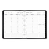 Contemporary Weekly-monthly Planner, Column, 11 X 8.25, Black Cover, 2021